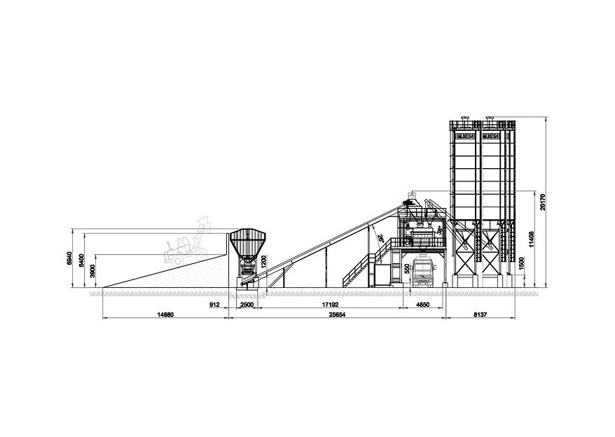 Стационарный бетонный завод ELKOMIX 135 фото 8