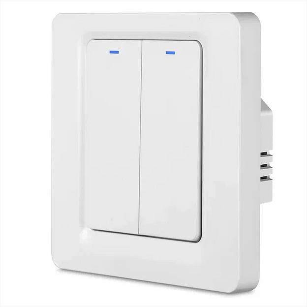 Умный Zigbee выключатель двухкнопочный Roximo SZBTN01-2 ОПТ фото 1