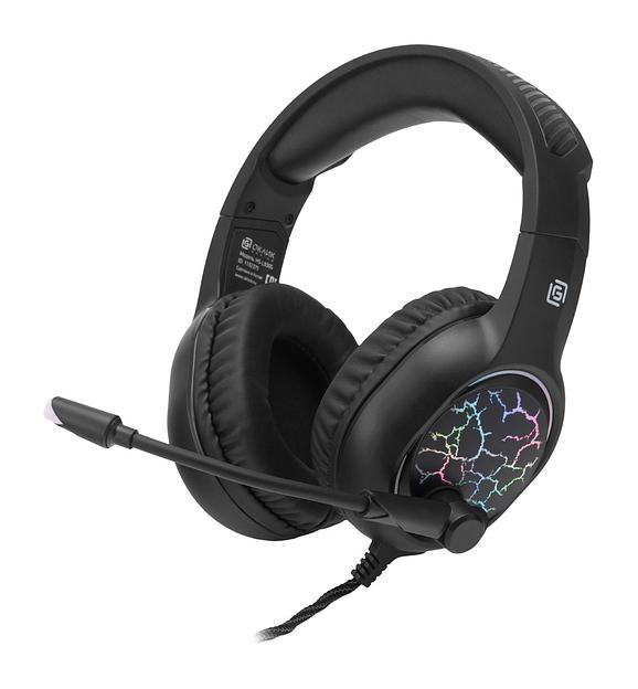 Наушники с микрофоном Оклик HS-L930G SNORTER черный 2м мониторные USB оголовье (HS-L930G) фото 2