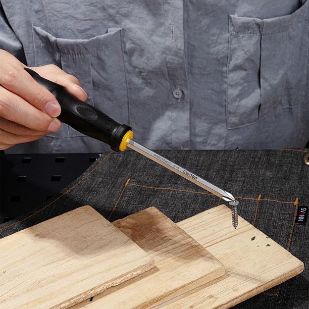 Крестовая отвертка со сквозным хвостовиком (ударная) Deli DL627004 PH2x100 фото 5