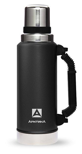 Термос для напитков Арктика 106-1250Р 1.25л. черный картонная коробка (106-1250Р/BLA) фото 1