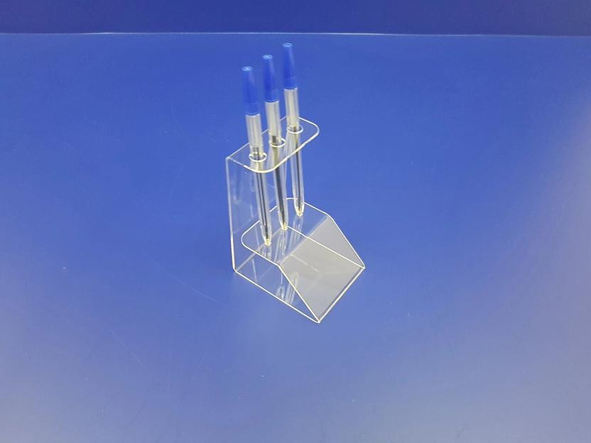 Подставка для ручек карандашей кистей 3 секции.(вертикальное размещение, место для логотипа) фото 1