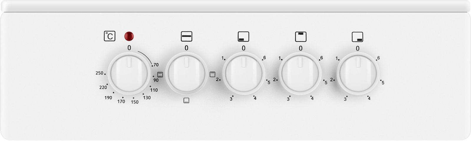 Плита Электрическая Weissgauff WES E2V05 W белый стеклокерамика (без крышки) фото 7