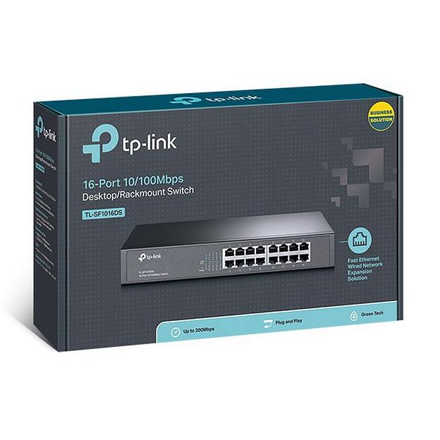 Коммутатор TP-Link TL-SF1016DS 16x100Mb неуправляемый фото 3