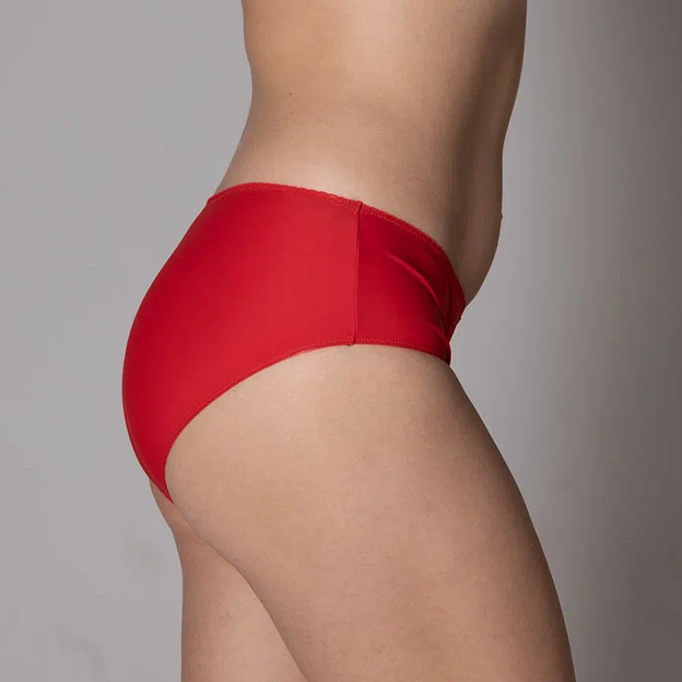 Трусы женские АйЛайк модель № 0130 цвет красный ОПТ фото 2