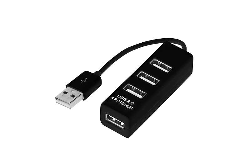 Разветвитель USB на 4 порта черный, фото 1