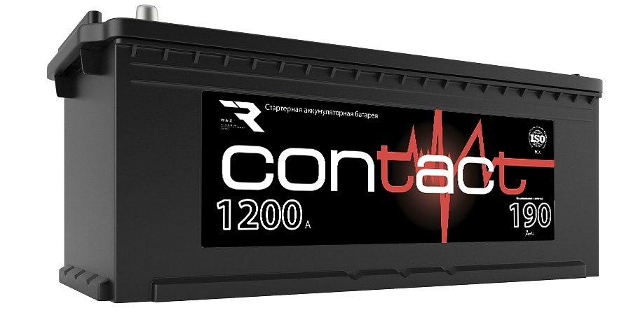 Аккумулятор Contact 190 А/ч, прямой полярности, конус ОПТ фото 1