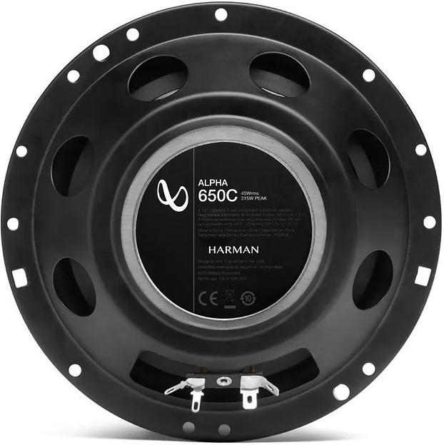 Колонки автомобильные Infinity Alpha 650C 315Вт 91дБ 4Ом 16.5см (6 1/2дюйм) (ком.:4кол.) компонентные двухполосные фото 3