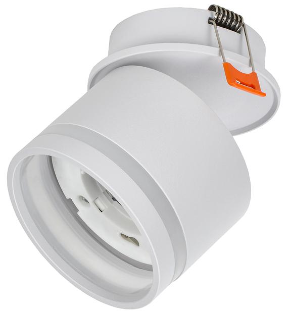 LIGHTING Светильник 4033 встраиваемый поворотный под лампу GX53 белый IEK фото 1