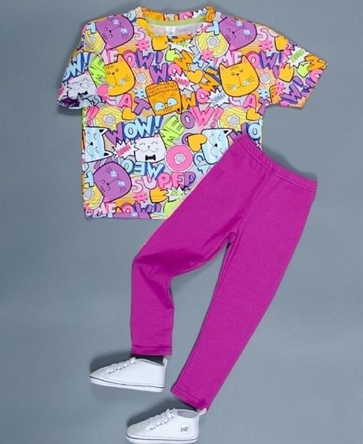 Костюм КФШ-0120-12 р. 98-122 (5 шт/уп), сиреневый ОПТ фото 1