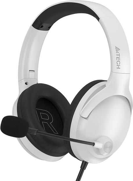 Наушники с микрофоном A4Tech Fstyler FH280U White белый 2м мониторные USB оголовье (FH280U) фото 2