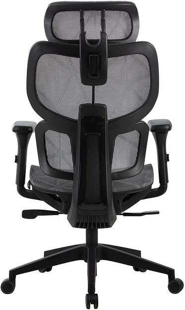 Кресло Cactus CS-MC555-GY черный/серый сетка с подголов. крестов. пластик пластик черный фото 5