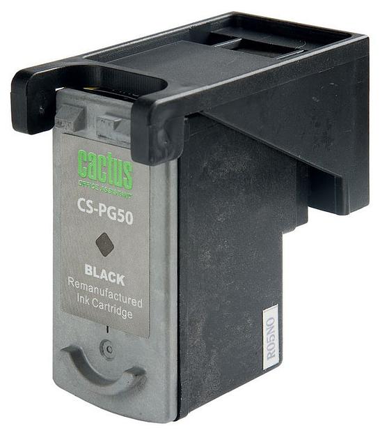 Картридж струйный Cactus CS-PG50 черный (18мл) для Canon Pixma MP150/MP160/MP170/MP180/MP450/MP460/iP2200/MX300/MX310/JX200/JX210/JX210p/JX500/JX510/JX510P фото 2