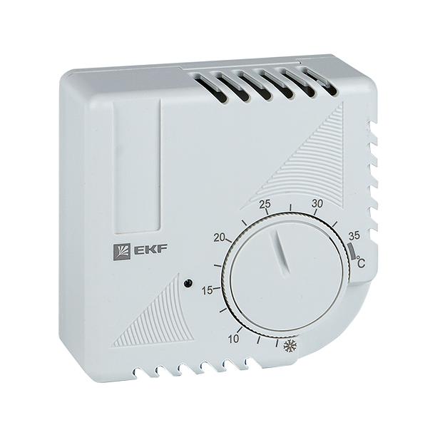 EKF thermo-no-nc-wall Термостат NO/NC (охлаждение/обогрев) накладной 16A 230В IP20 EKF PROxima фото 1