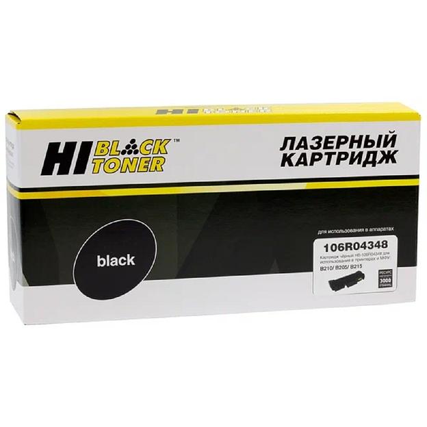 Hi-Black 106R04348 Тонер-картридж для Xerox B205/B210/B215 (3000 стр.) черный, БЕЗ ЧИПА фото 1