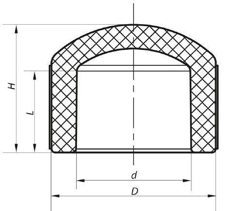 Литые фитинги ПНД - Заглушки литые фото 2
