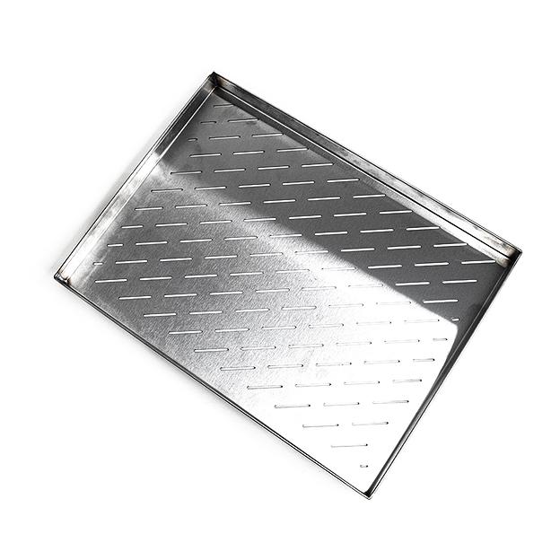 Противень перфорированный 400х300 мм высота 30 мм толщина 1 мм 4 борта нержавеющая сталь фото 4