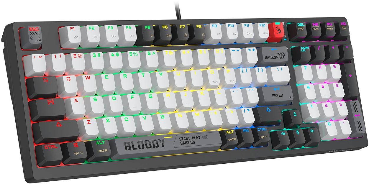 Клавиатура A4Tech Bloody WS98 механическая черный/серый USB for gamer LED (WS98) фото 6