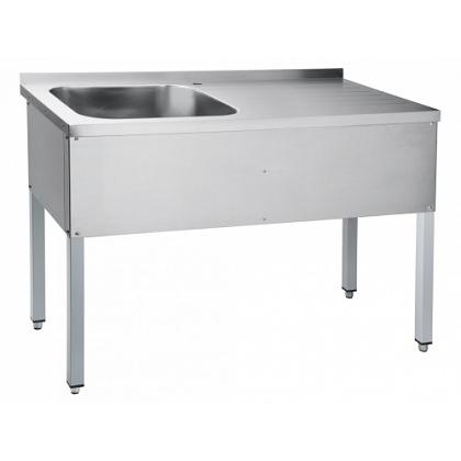 Ванна моечная с рабочей поверхностью, профиль 40х40 Серия 600 ВСН 1/1400 1400х600х850 мм фото 1