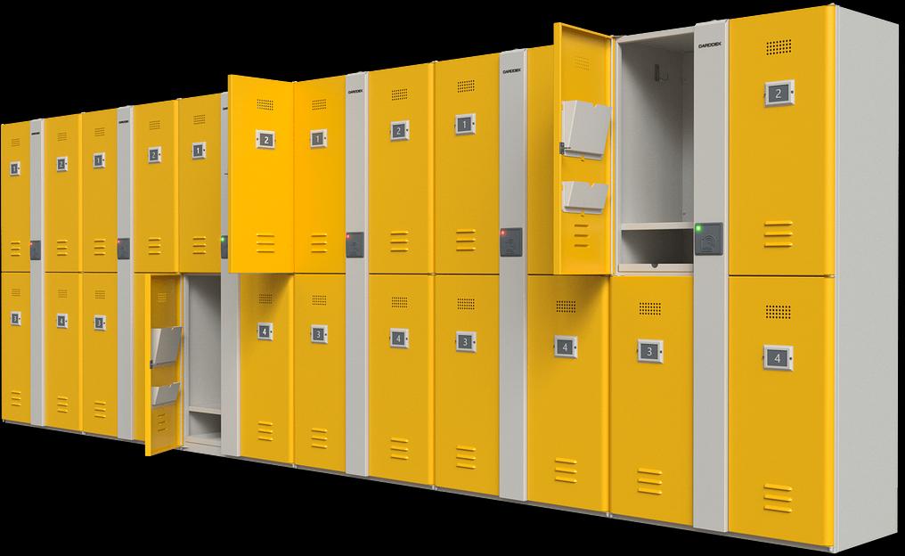 Автоматические шкафы-локеры для школьников младших классов серии «SP-4M» фото 3