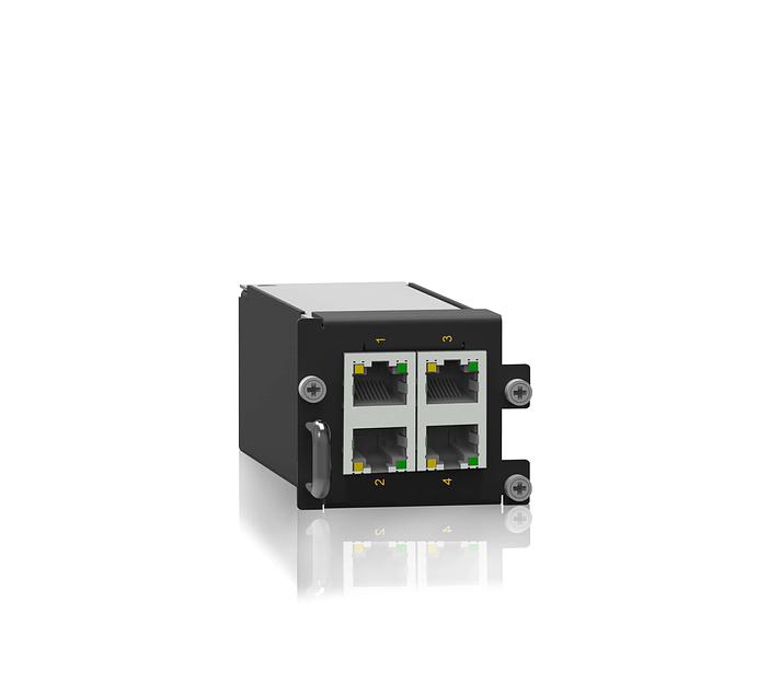 Модуль 4 x 10/100/1000BaseTX, 1U фото 1