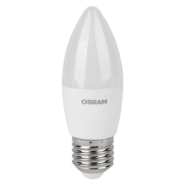 Лампа светодиодная LED 7 Вт E27 4000К 560Лм свеча 220 В (замена 60Вт) OSRAM фото 2