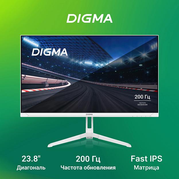 Монитор Digma 23.8" Overdrive 24P410F белый IPS LED 2ms 16:9 HDMI матовая 300cd 178гр/178гр 1920x1080 200Hz G-Sync FreeSync DP FHD USB 3.7кг фото 6