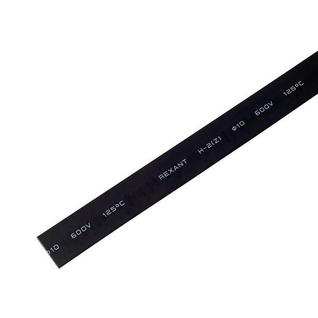 Трубка термоусадочная 9.0/4.5 1м черн. REXANT 20-9006 фото 2