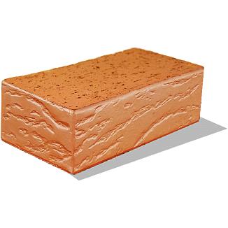Кирпич керамический рядовой полнотелый утолщенный «Фасадный Кора» (1,4) опт фото 1