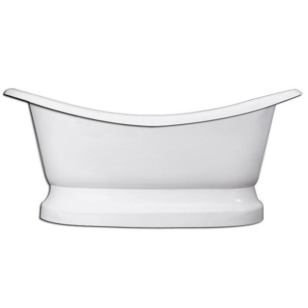 Мраморная ванна Castone «Корсика» на подиуме фото 1