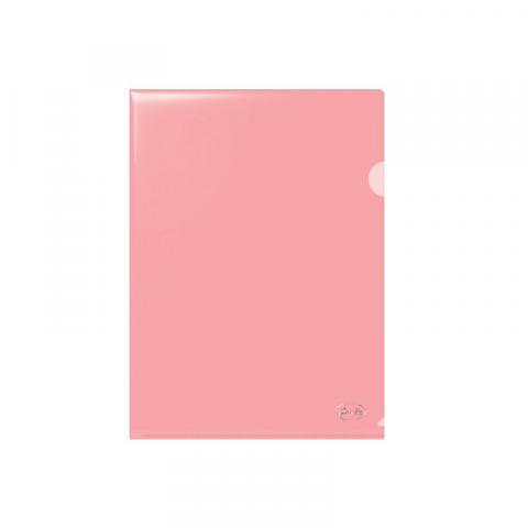 Папка-уголок А4, 0,18мм, ПП, прозрачно-красный, Forofis фото 1