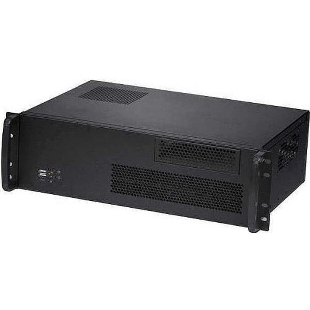 Procase Корпус 3U rear/front-access server case, черный, без блока питания, глубина 300мм, MB 12"x9.6" фото 1