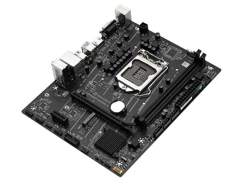 Материнская плата MAXSUN Challenger H510M-H, Socket1200, mATX, Retail, 2xDDR4, PCIe4.0, 1xM.2, GLAN, 2xPS/2, 6xUSB2, 4xUSB3, CPU TDP 65Вт, VGA, HDMI (MSCH-H510M-H) фото 1
