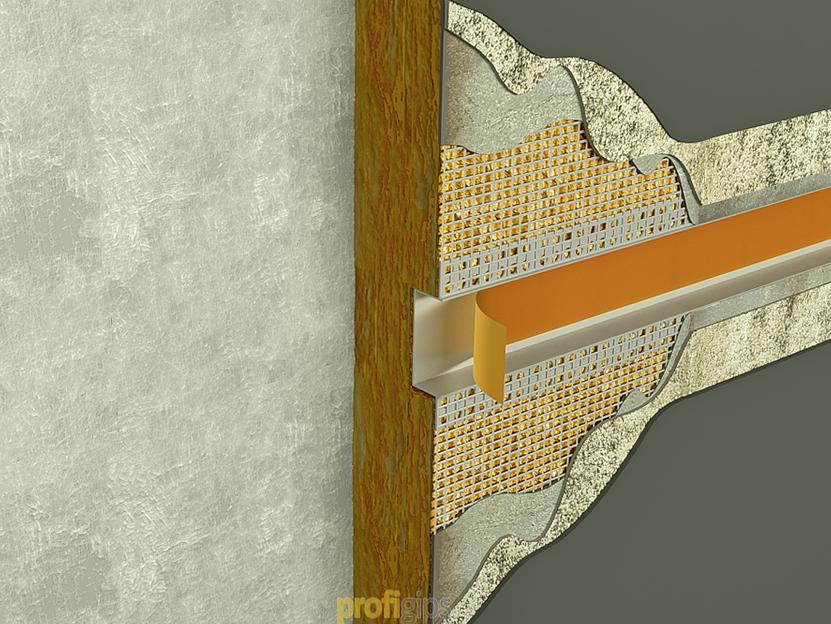 Рустовочный профиль ПВХ 3 м ProfiGips с сеткой 20×30 мм ОПТ фото 2