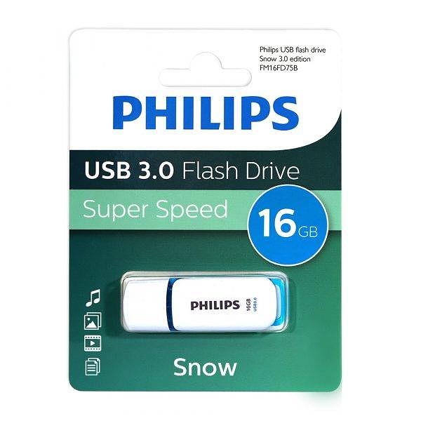Флеш накопитель 16GB PPHILIPS SNOW3.0 16GB, USB 3.0 фото 1