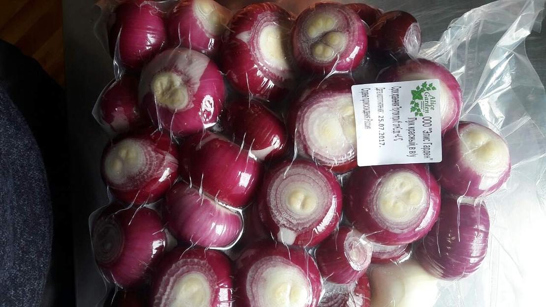 Лук красный в вакуумной упаковке опт фото 2