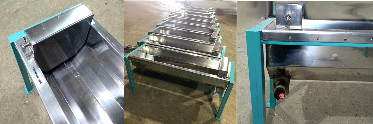 Групповая поилка с подогревом для телят 1500х450х500 фото 1