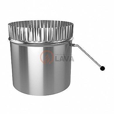 LAVA Шибер ЭЛИТ 115 мм. 304 нерж. (0,8 мм) фото 1