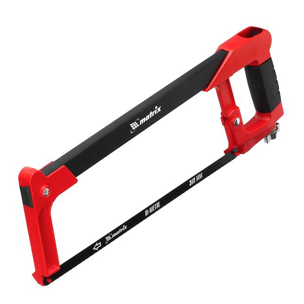 Ножовка по металлу, 300 мм, биметаллическое полотно, обрезиненная рукоятка фото 1