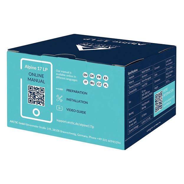 Кулер для процессора ARCTIC Alpine 17LP socket Intel 1700 ACALP00042A фото 7