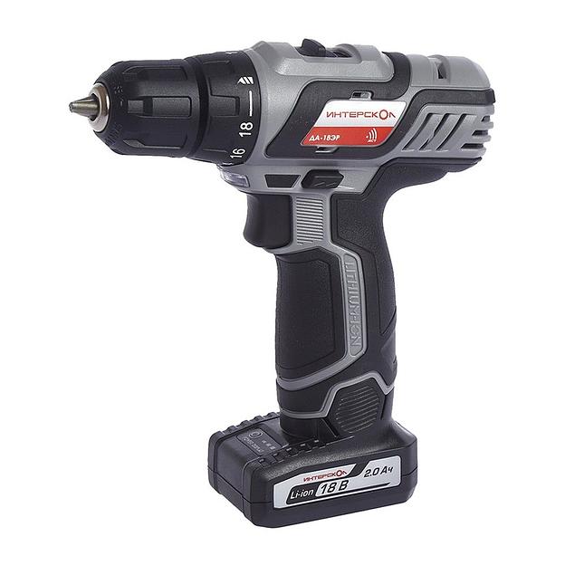 Дрель-шуруповерт Интерскол ДА-18ЭР аккум. патрон:быстрозажимной (кейс в комплекте) фото 1