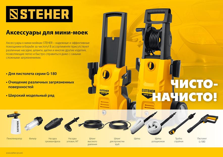 STEHER для пистолета G-180, насадка грязевая фреза (75404-180) фото 4