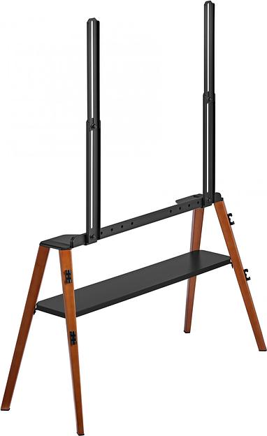 Подставка для телевизора Cactus CS-ST3647BKWN черный/орех 49"-75" макс.40кг напольный фото 2