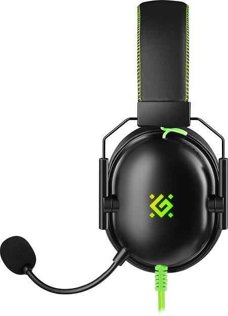 Гарнитура игровая DEFENDER (64552) Toxic черный, 7.1, LED, провод 2 м фото 5