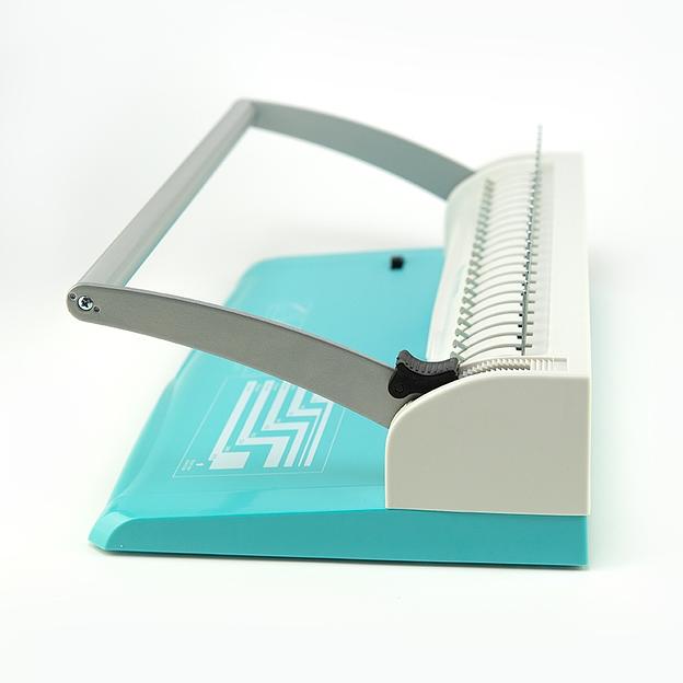 Переплетчик ГЕЛЕОС БП-13+ бирюзово-белый на пластиковую пружину Гелеос БП-13+ бирюзово-белый (БП13пбб) фото 3