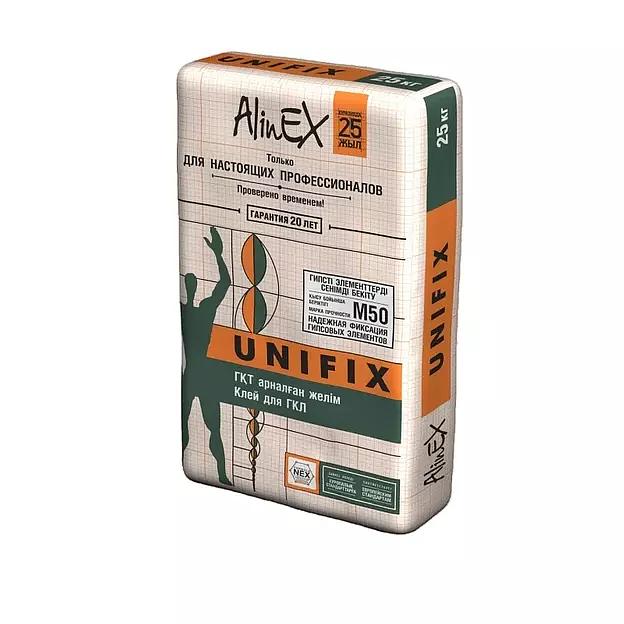 Клей AlinEX «Unifix» для ГКЛ, 25 кг фото 1