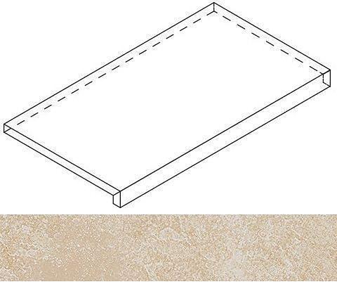 Ступень Italon Materia X2 угловая левая Magnesio 33х60 фото 1