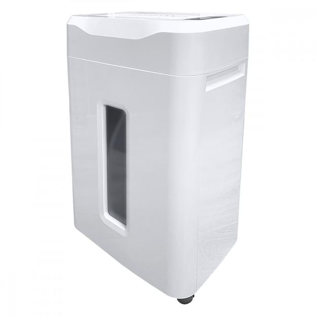 Шредер Office Kit S243N 3,9х38 белый (секр.P-4) фрагменты 35лист. 35лтр. скрепки скобы пл.карты CD фото 1