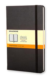 Блокнот Moleskine CLASSIC QP060 Large 130х210мм 240стр. линейка твердая обложка черный фото 1