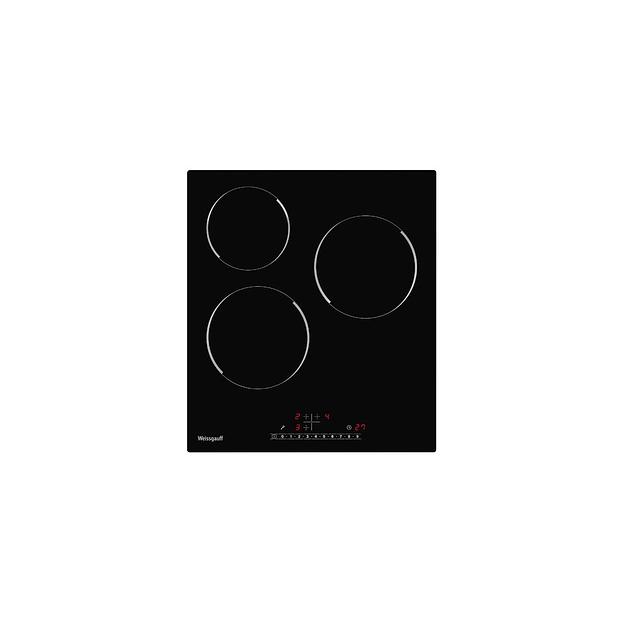 Электрическая варочная поверхность WEISSGAUFF HV 430 BS, конфорок: 3 шт., стеклокерамика, независимая, черный фото 1